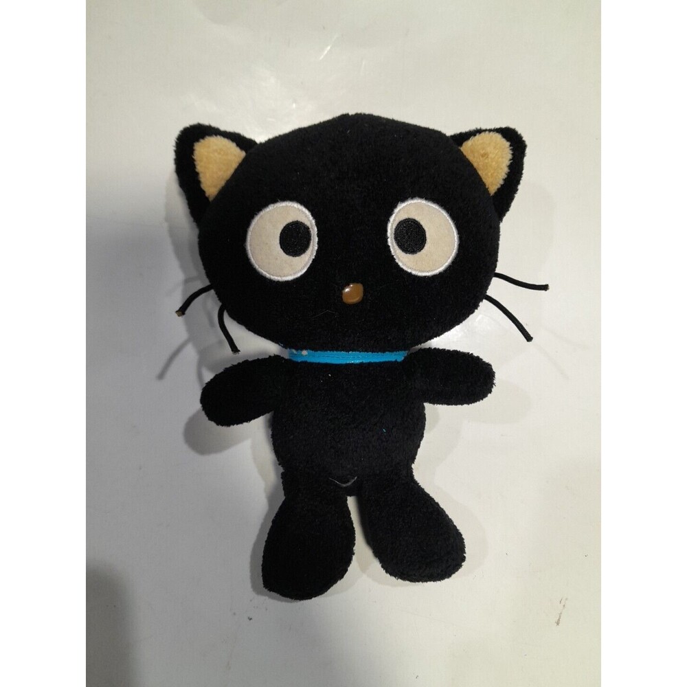 Rare Sanrio Ti CHOCOCAT Hello Kitty Black Cat Plush Toy Beanbag VTG 8 Inch